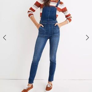 Madewell Skinny Overalls in Santiago Wash